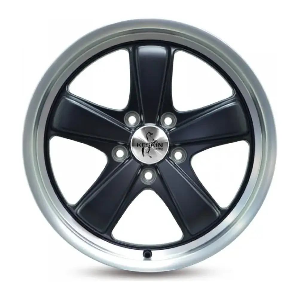 KESKIN PORSCHE 8.5x19 5x130 ET50/71.6 juodas/kraštas